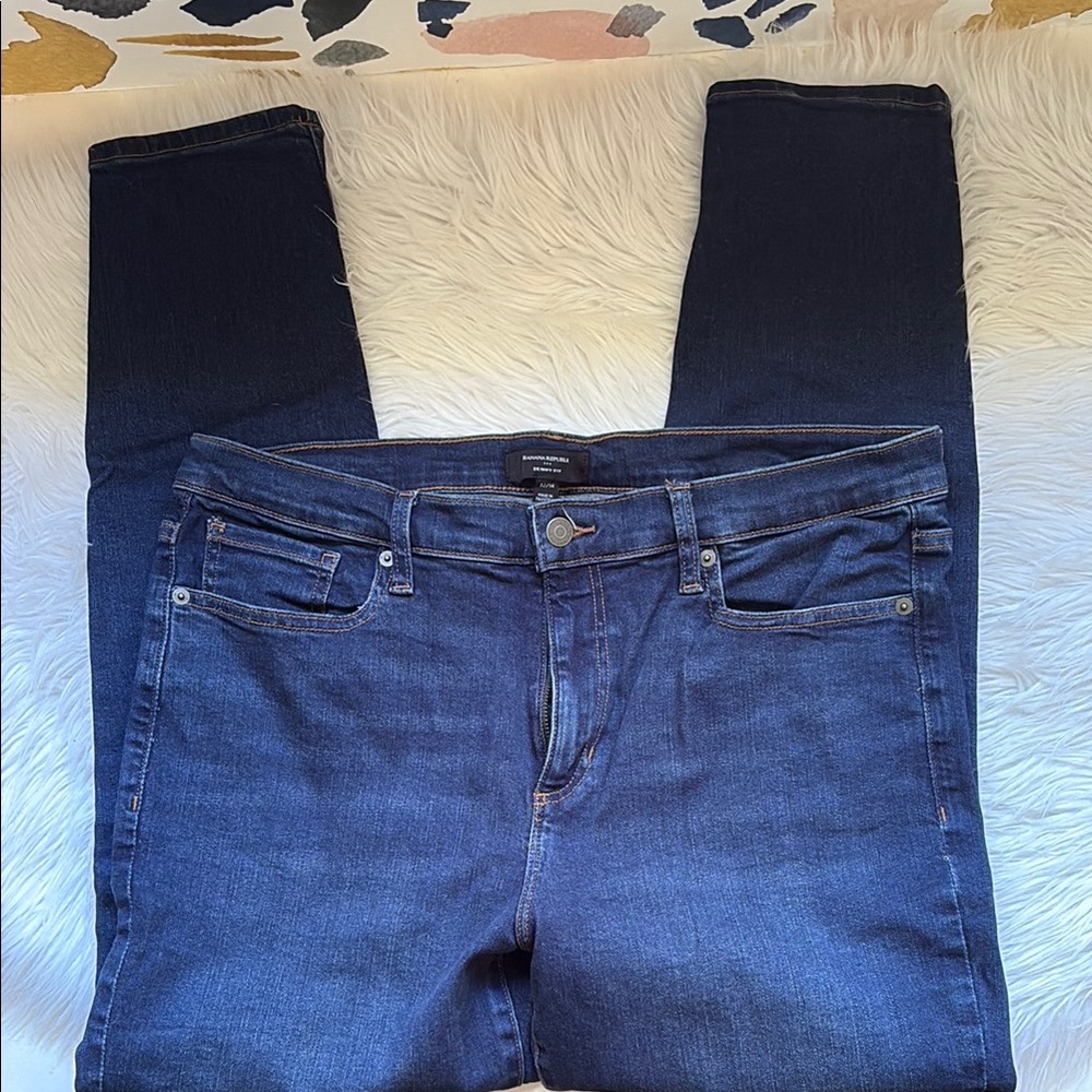Banana Republic Women's Blue Skinny Jeans 14 NWOT